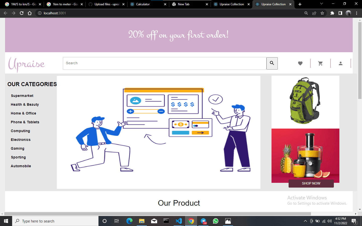 Ecommerce Collection Site